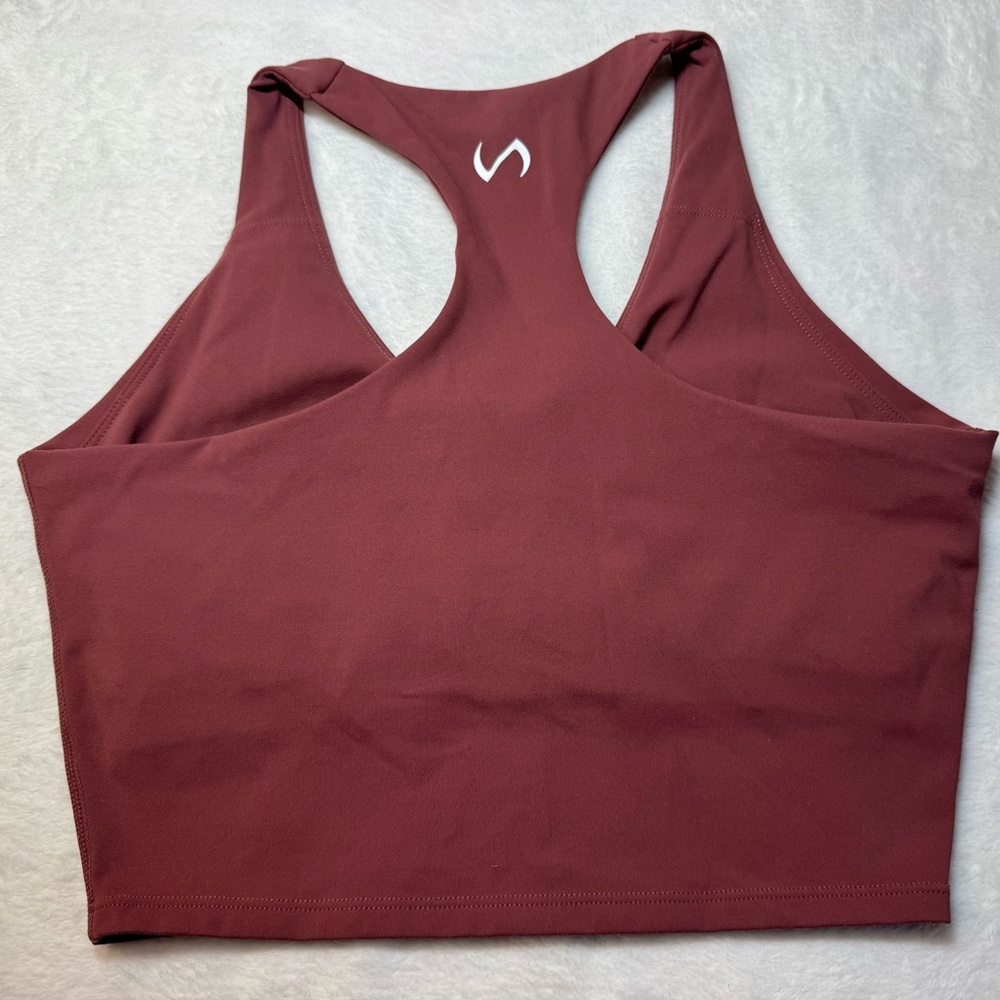 TLF Dark Mauve Racerback Long Sports Bra - Picture 3 of 3